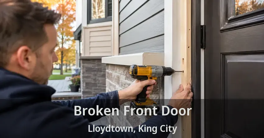 Broken Front Door Lloydtown, King City - ON