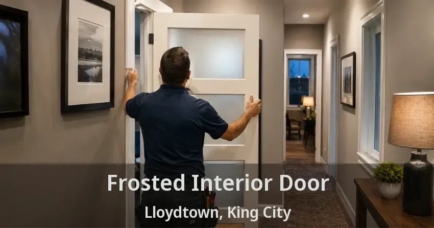Frosted Interior Door Lloydtown, King City - ON