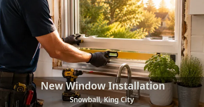 New Window Installation Snowball, King City - ON