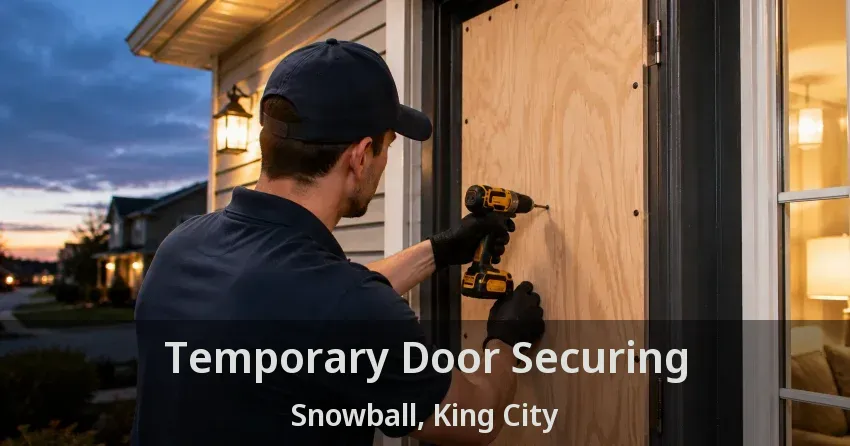 Temporary Door Securing Snowball, King City - ON