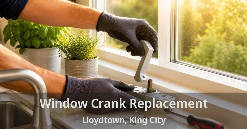 Window Crank Replacement Lloydtown, King City - ON