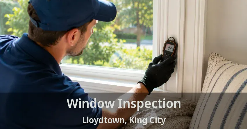 Window Inspection Lloydtown, King City - ON