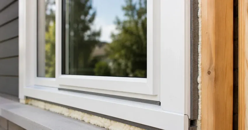 technician installing fiberglass window frame in King, King City home