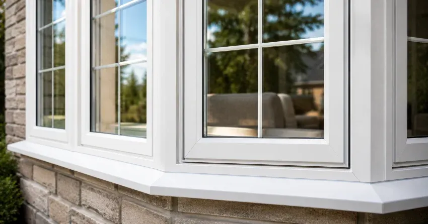 bay window alcove seating area in a living room in Lloydtown, King City
