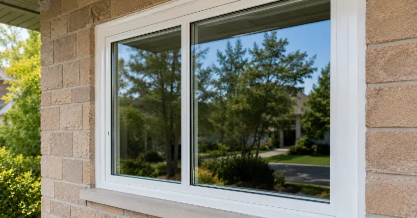 technician installing new insulated glass unit in window frame in King, King City