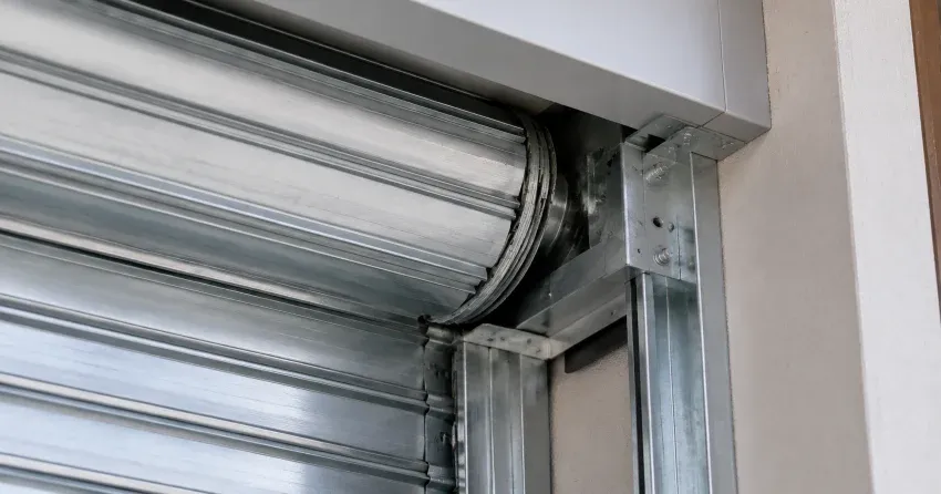 automatic storefront door technician servicing motor and sensor in King, King City